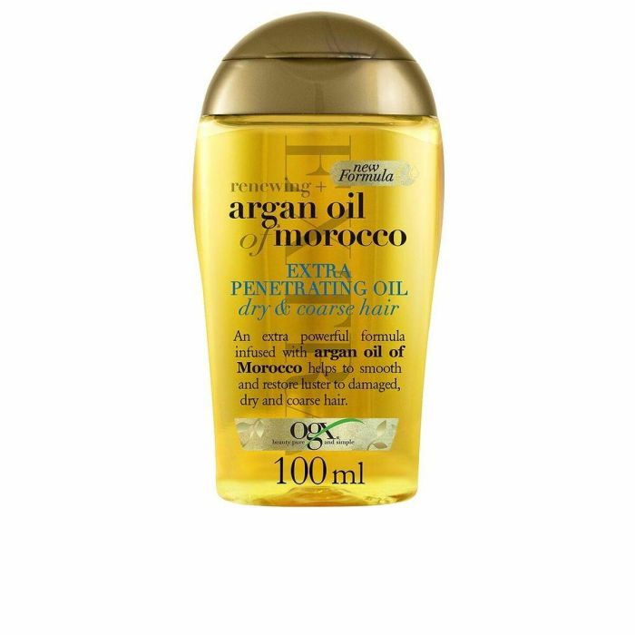 OGX PR-018691 Aceite de Argán de Marruecos Penetrante Cabello Seco/Dañado, Hidratante, Brillo, Sin Sulfatos/Parabenos 100ml