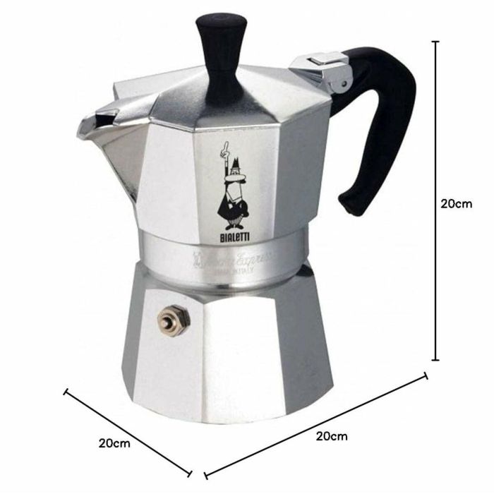 Cafetera Italiana Bialetti MOKA Plateado 60 ml 1