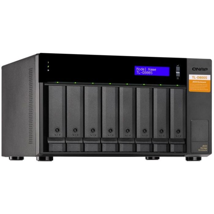QNAP TL-D800S Unidad de Expansión JBOD de Sobremesa para 8 Bahías SATA de 2.5/3.5" con Hot-Swap 6 Gbit/s 5