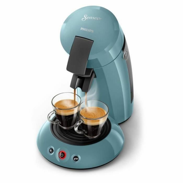 Philips HD6553/21 Cafetera Senseo Original 1450W, 1 o 2 tazas, Pantalla Táctil, Parada Manual, Apagado Automático - Azul Gris 2
