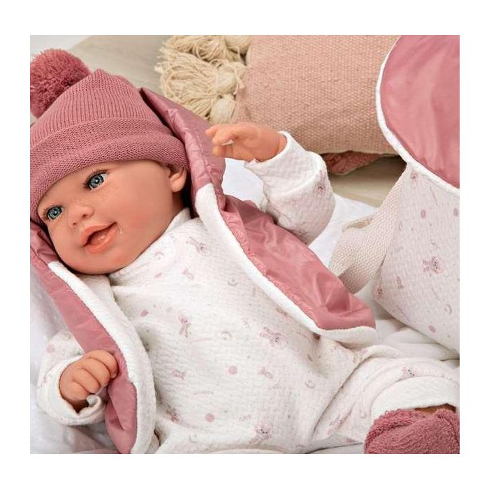 Muñeca elegance 45 cm adi rosa c/mochila (muñeco de peso) 5