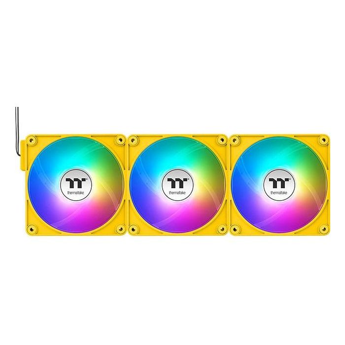 Thermaltake CT120 EX Reverse ARGB Ventilador PC 120mm Amarillo Iluminación LED Sync Cooling Fan Pack de 3 2