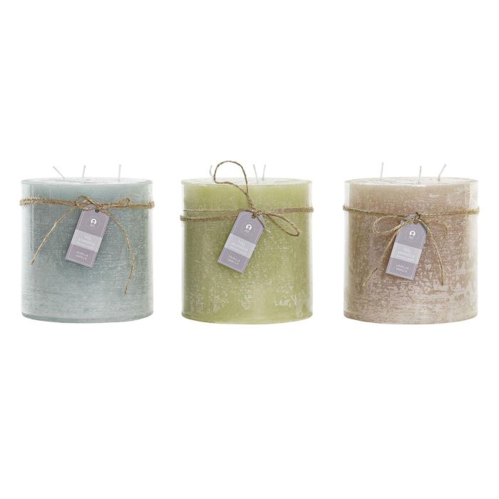 Vela DKD Home Decor Vainilla Cera Básico (12 x 12 x 12 cm) (3 Unidades) Vela DKD Home Decor Vainilla Cera Básico (12 x 12 x 12 cm) (3 Unidades)