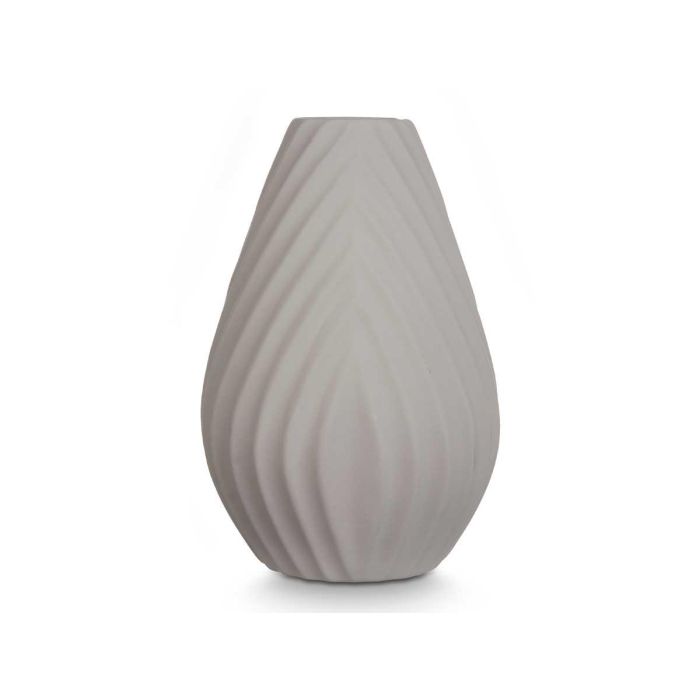 Jarron Ceramica Raya Diagonal 31Cm Gris Giftdecor (4 Unidades) 2 Jarron Ceramica Raya Diagonal 31Cm Gris Giftdecor (4 Unidades) 2