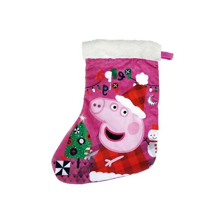 Calcetin papa noel peppa pig 42cm "cosy corner" 1 Calcetin papa noel peppa pig 42cm "cosy corner" 1
