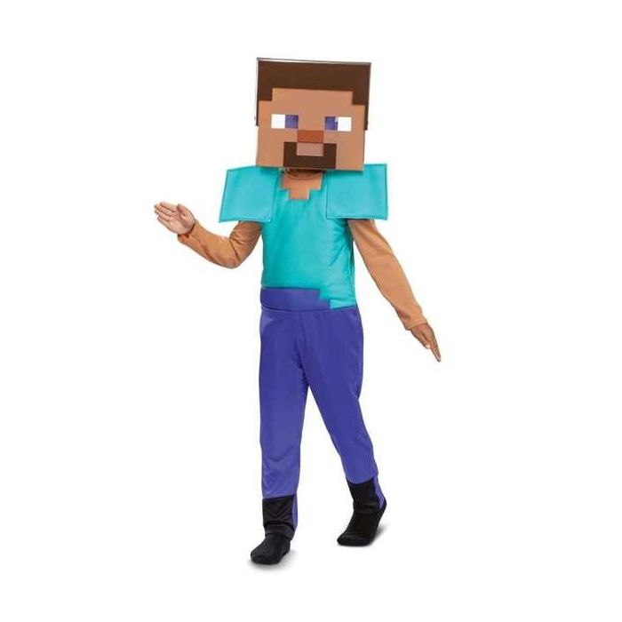 Disfraz minecraft steve lujo talla 4-6 años Disfraz minecraft steve lujo talla 4-6 años