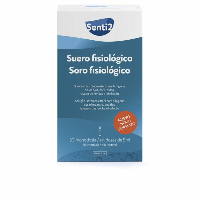Senti2 Suero Fisiológico Solución Isótonica Estéril Sin Conservantes para Higiene Ocular Nasal Ótica y Heridas Bebés 30 Monodosis 5 ml Senti2 Suero Fisiológico Solución Isótonica Estéril Sin Conservantes para Higiene Ocular Nasal Ótica y Heridas Bebés 30 Monodosis 5 ml