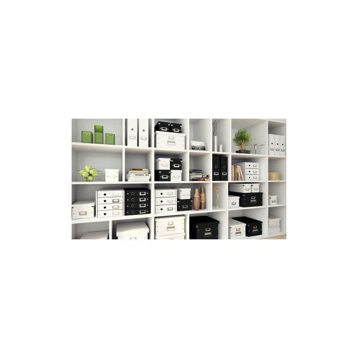 Caja Almacenamiento Leitz Click&Store Wow Carton Reciclado Color Blanco 281x200x369 mm 16