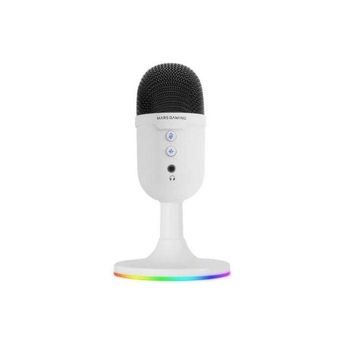 Micrófono Mars Gaming MMIC-CX/ USB 2.0/ Blanco 1 Micrófono Mars Gaming MMIC-CX/ USB 2.0/ Blanco 1