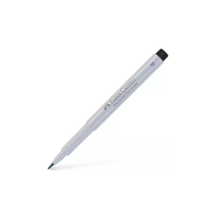 Faber Castell Rotulador Pitt Artist Pen Brush, Punta Pincel, Gris Frío I (Color 230), Tinta Pigmentada Permanente (10 Unidades) (10 Unidades)