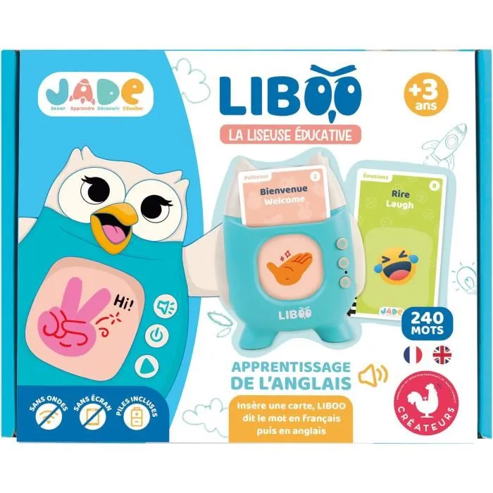 Liboo E-reader JADE JAD3301041415097 Francés Inglés 240 Palabras Juego Educativo Vocabulario Aprendizaje 5