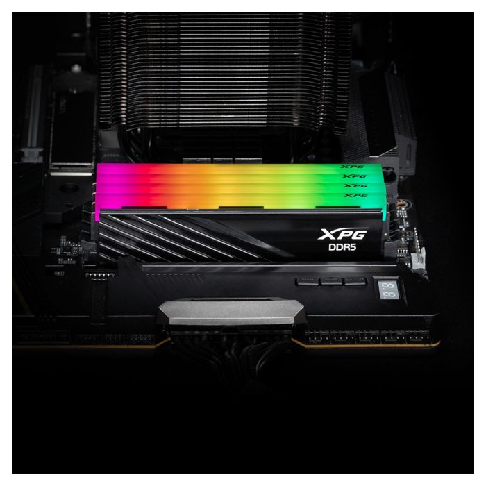 ADATA Lancer Blade RGB DDR5 48GB (2x24GB) 6400MHz CL32 Intel XMP AMD EXPO Unbuffered DIMM Negro AX5U6400C3224G-DTLABRBK 4