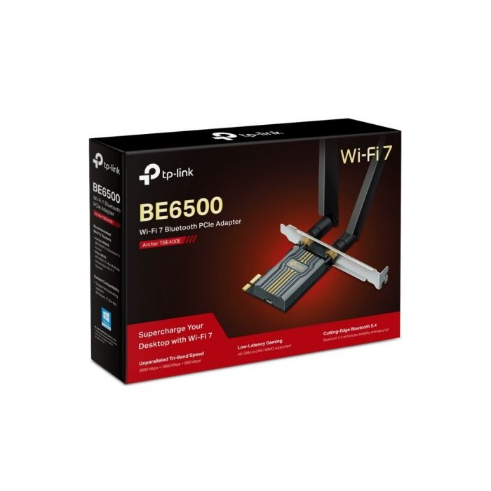 TP-Link BE6500 Tarjeta Wi-Fi 7 Tribanda PCI Express WLAN/Bluetooth 2880 Mbit/s para PC 3 TP-Link BE6500 Tarjeta Wi-Fi 7 Tribanda PCI Express WLAN/Bluetooth 2880 Mbit/s para PC 3