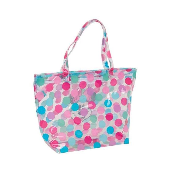 Bolso shopping con cremallera minnie mouse "beach" 54x35x17 cm 1 Bolso shopping con cremallera minnie mouse "beach" 54x35x17 cm 1