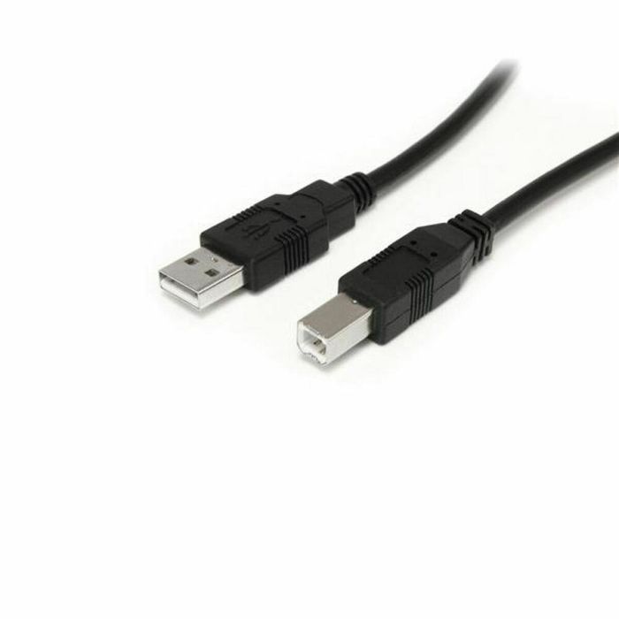 Cable USB A a USB B Startech USB2HAB30AC Negro