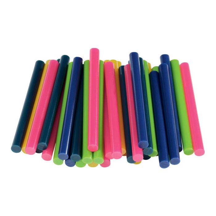 Rapid 5001426 Barras de Cola Termofusible para Decoración Ø7 x 90 mm Colores Mixtos Blister 36 uds 1