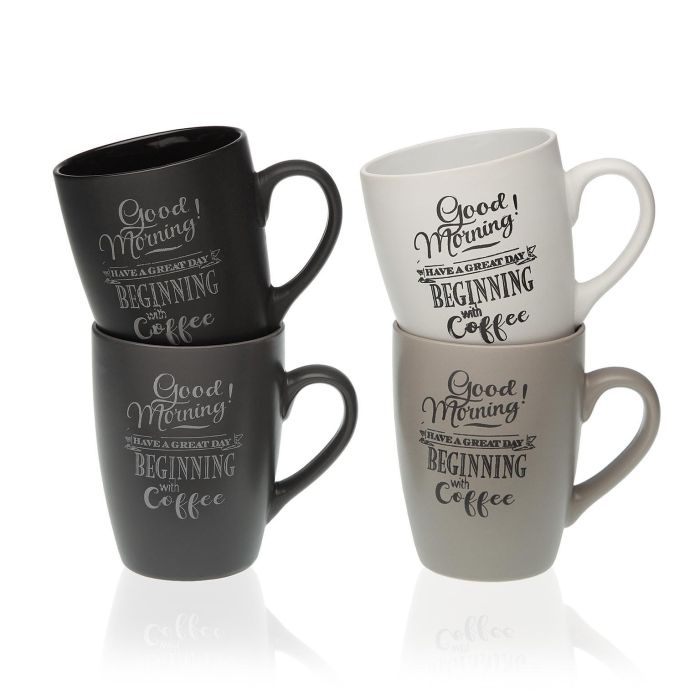 Mug Surtido Good Morning Versa 8X10CM (4 Unidades) Mug Surtido Good Morning Versa 8X10CM (4 Unidades)