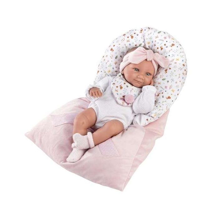 Muñeca tina recien nacida con saquito rosa sin 40cm cuerpo vinilo Muñeca tina recien nacida con saquito rosa sin 40cm cuerpo vinilo