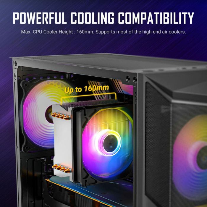 Antec AX61 Elite Midi Tower Negra para PC con 3 Ventiladores Frontales y 1 Trasero Preinstalados, Soporte 2.5/3.5" HDD/SSD 3 Antec AX61 Elite Midi Tower Negra para PC con 3 Ventiladores Frontales y 1 Trasero Preinstalados, Soporte 2.5/3.5" HDD/SSD 3