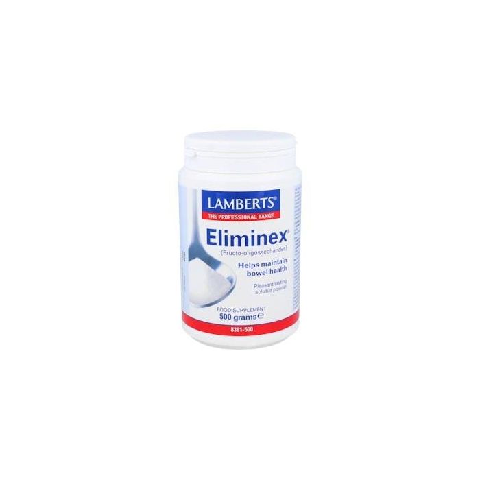 LAMBERTS Eliminex Fos Laxante Natural 500g, Suplemento Prebiótico para Adultos y Niños, Apto Veganos y Diabéticos