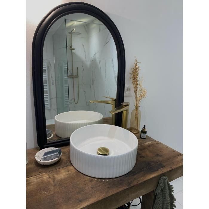 Edouard Rousseau - Grifo mezclador para lavabo GLOSS HIGH - Latón cepillado 1 Edouard Rousseau - Grifo mezclador para lavabo GLOSS HIGH - Latón cepillado 1
