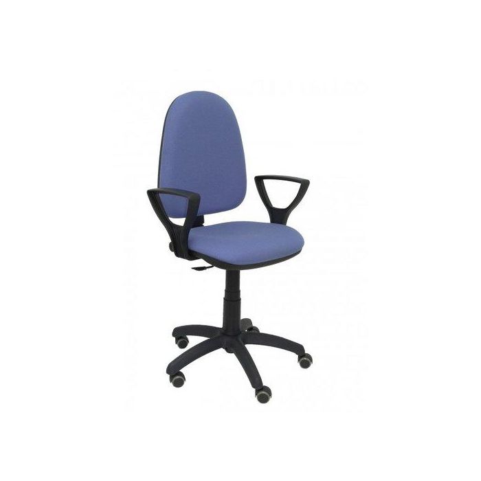 Silla Piqueras Y Crespo Ayna Brazos Fijos Mecanismo Contacto Permanente Con Regulacion De Profundidad Ruedas De Parquet Asiento Y Respaldo Tapizado Bali Azul Claro