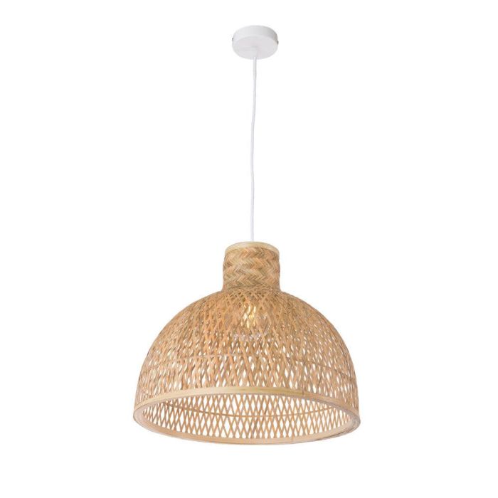 Singkawang SKD-P80026 Lámpara Colgante de Bambú, Estilo Natural, Mediterráneo, Boho-Chic, Casquillo E27 1