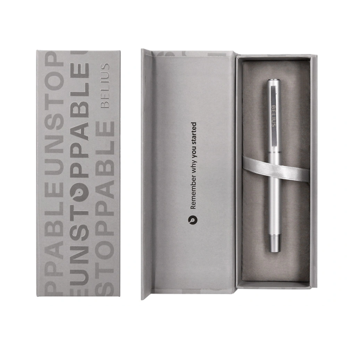 Belius Unstoppable Roller Plata Tinta Negra Caja Diseño Inspirador 3