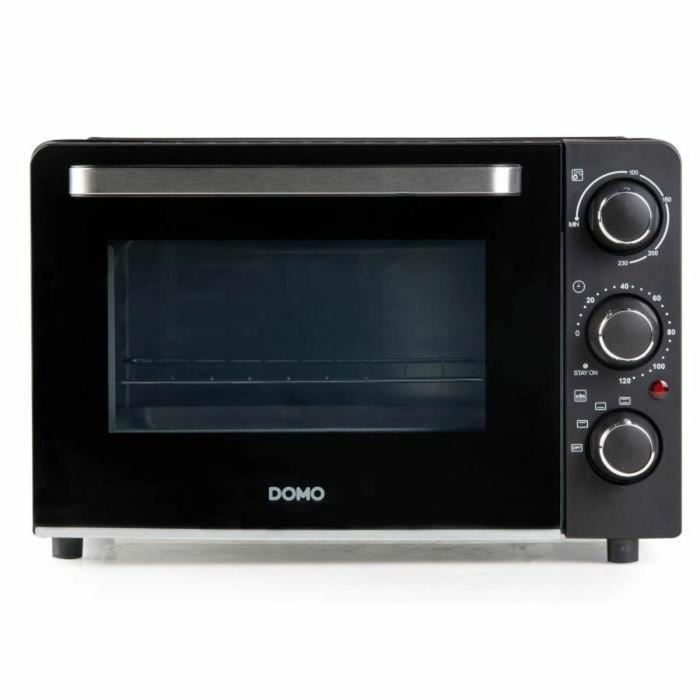 Domo DOM5411397158116 DO807GO Mini Horno Eléctrico 20 L para Hornear y Refrigerios, 1300W, Negro Domo DOM5411397158116 DO807GO Mini Horno Eléctrico 20 L para Hornear y Refrigerios, 1300W, Negro