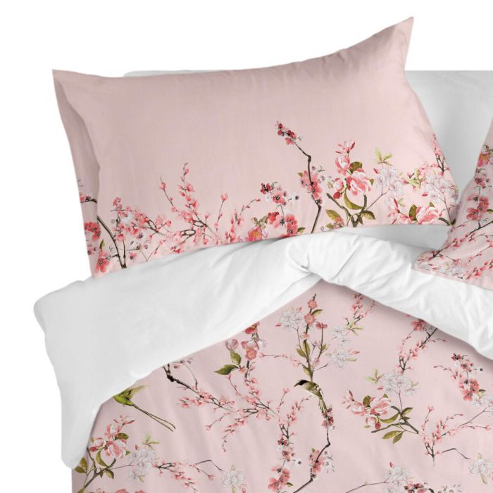 Funda de almohada HappyFriday Chinoiserie rose Multicolor 50 x 75 cm (2 Unidades) 2