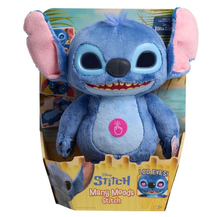 Just Play Peluche Stitch Interactivo Disney 30cm con Ojos LED 1