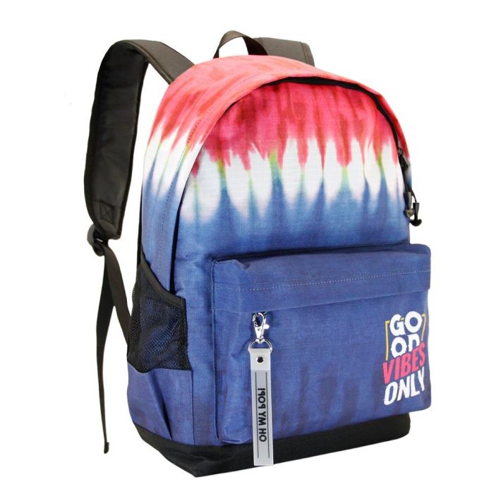 Mochila ECO 2.0 Good Vibes Denim Oh My Pop Azul 2 Mochila ECO 2.0 Good Vibes Denim Oh My Pop Azul 2