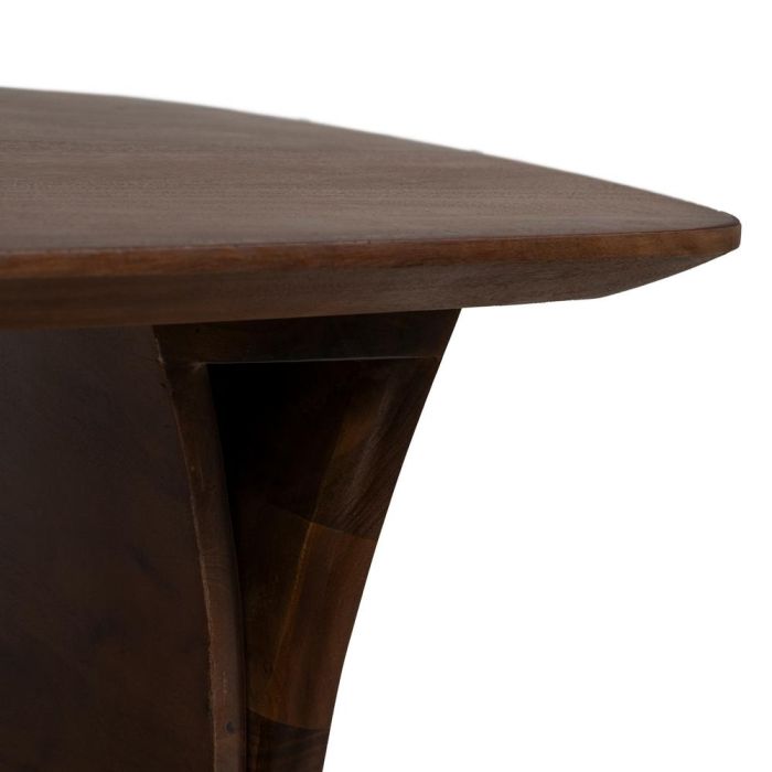 Mesa Centro Marrón Madera de Acacia 130 X 70 X 40 cm