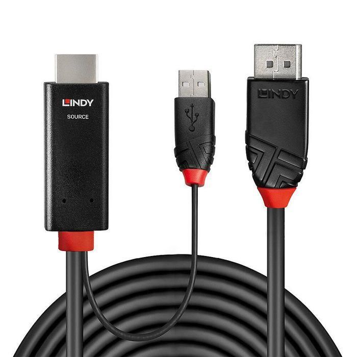 Adaptador DisplayPort a HDMI LINDY 41499 Negro 1