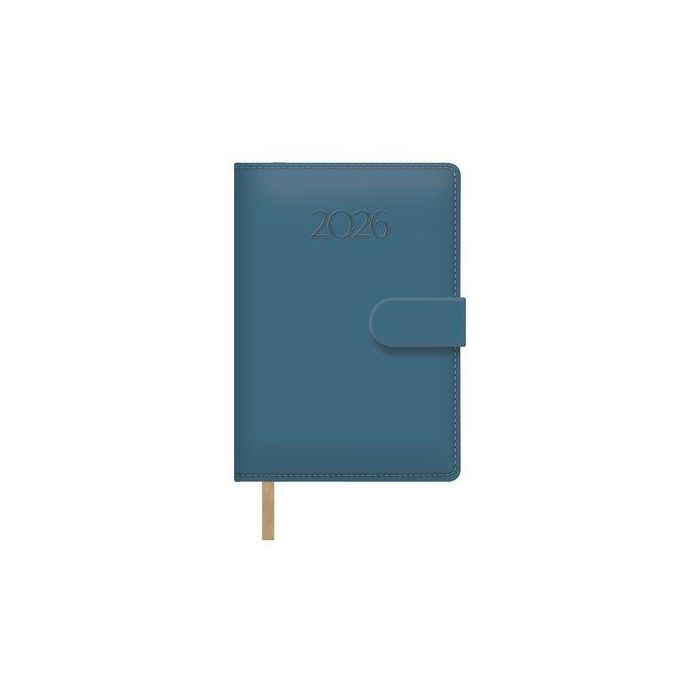 Agenda Anual (2026) Dohe Pretty Cosida Tapa Extra Polipiel Con Goma 125X180 D/P Azul