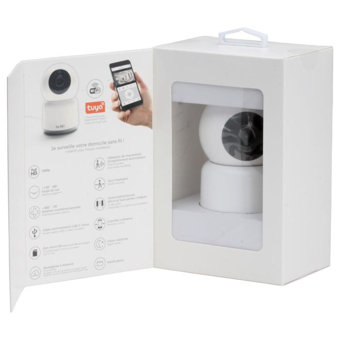 Be Mix Cámara de Vigilancia Full HD 1080p con Detección de Movimiento, Audio Bidireccional y Visión Nocturna Compatible con App Tuya 6