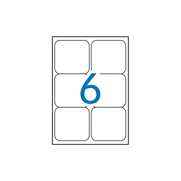 Apli Etiquetas Adhesivas 99,1x93,1 mm Inkjet-Láser C-Romos 6 X 100H Blanco Apli Etiquetas Adhesivas 99,1x93,1 mm Inkjet-Láser C-Romos 6 X 100H Blanco