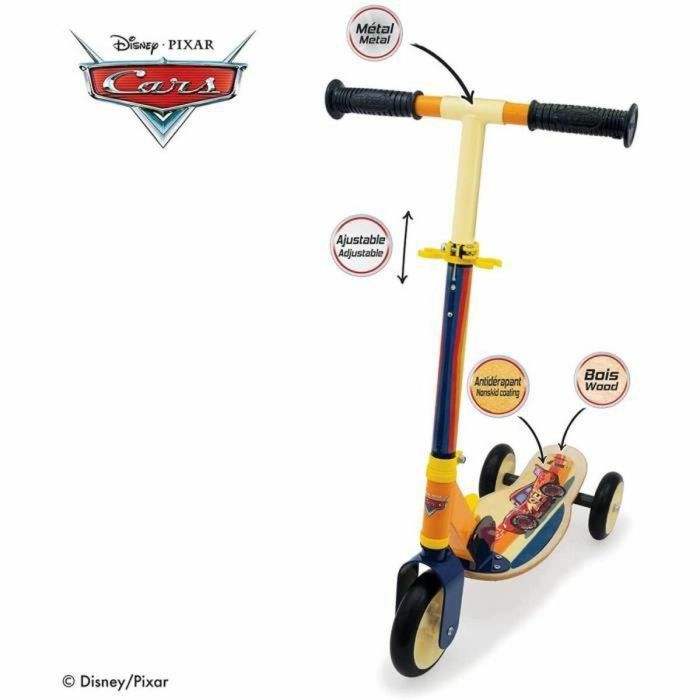 Cars scooter de madera plegable de 3 ruedas 2