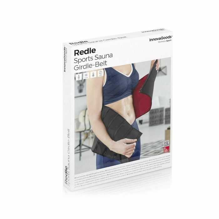 Pack Aro de Fitness Desmontable Recubierto de Espuma y Faja Deportiva Adelgazante con Efecto Sauna InnovaGoods 6