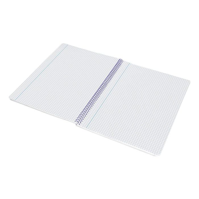 Cuaderno Espiral Liderpapel Folio Smart Tapa Blanda 80H 60 gr Cuadro 4 mm Con Margen Color Turquesa 10 unidades 2