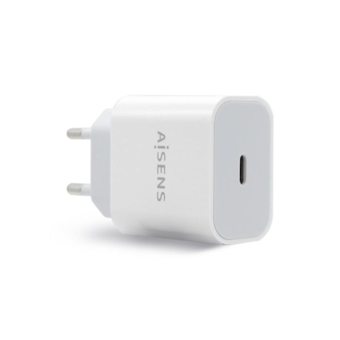 CARGADOR USB PARED AISENS 1PTO USB-C BLANCO