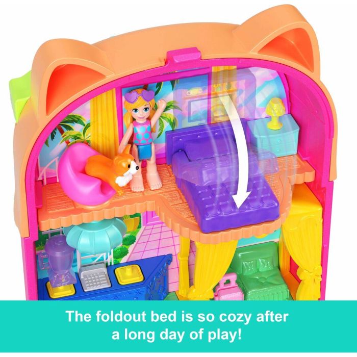 Polly Pocket Estuche Animal para Mini Muñecas World - Surtido con Modelos Aleatorios - 29,2x17,8x5,7 cm - Edad 4+ años 2