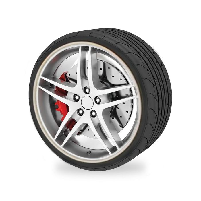 Occ Motorsport OCCDEC010 Protector de Llantas Blanco 600x2cm Adhesivo 3M para Coche Anti-Golpes y Arañazos Decorativo