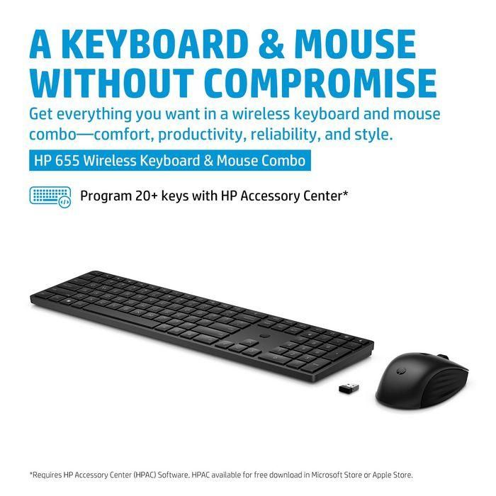 HP 655 Wireless Keyboard and Mouse Combo 1 HP 655 Wireless Keyboard and Mouse Combo 1