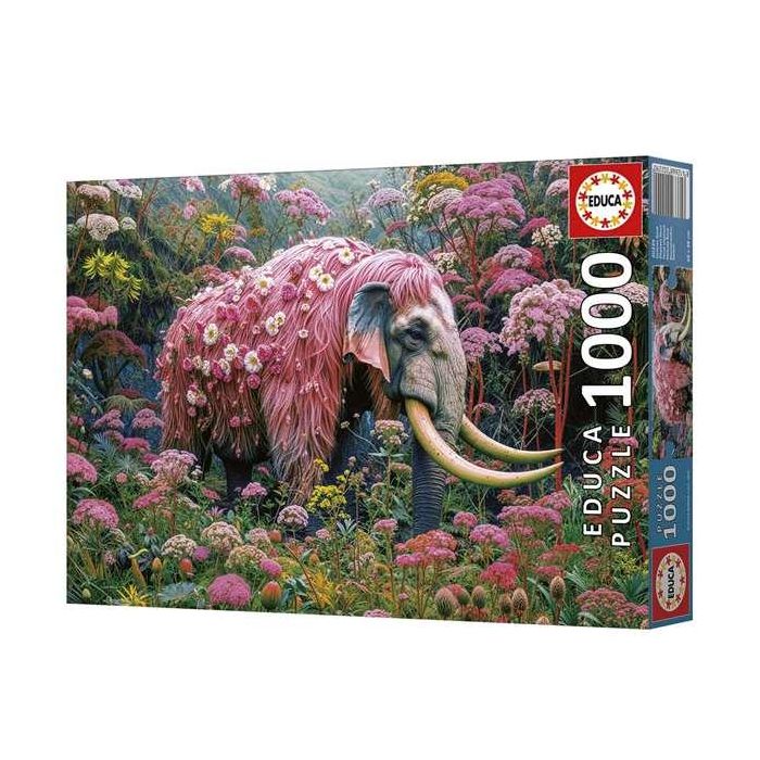 Educa Puzzle 1000 piezas Elefante Floral para adultos y niños a partir de 10 años 2