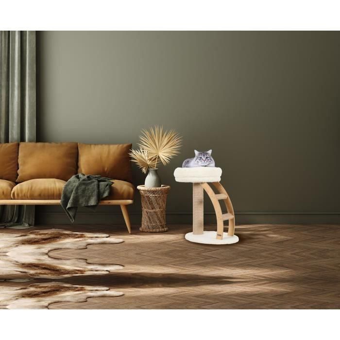 Zolux Rascador 2 en 1 Montana para Gatos - Actividad y Descanso 38x55x55 cm 5