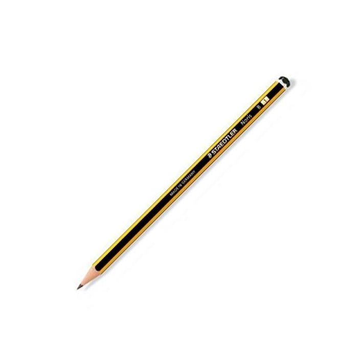 Staedtler Lápiz Noris B 120-1 - Grafito de Calidad para Escritura y Dibujo (12 Unidades) (12 Unidades)