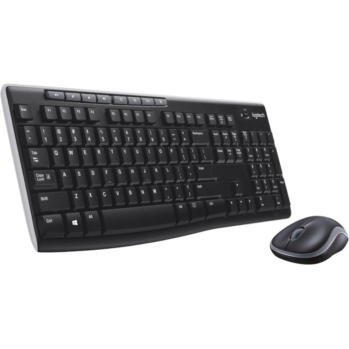 Logitech MK270 Teclado y Mouse Inalámbrico con Receptor USB, Larga Duración de Batería y Teclas de Acceso Directo, Color Negro 2