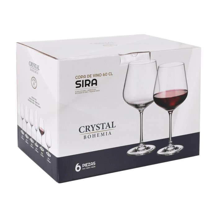 Bohemia Set de 6 Copas de Vino Sira 600 cc - Colección Bohemia (4 Cajas) 2