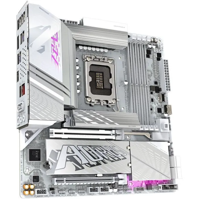 Gigabyte Placa Base Z890M AORUS ELITE WIFI7 ICE Z890M A Elite WF7 ICE LGA 1851 DDR5 ATX 2